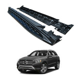 Mercedes Glc X253 2015-2022 Oe Style Integrated Side Steps Running Boards - Gloss Black Edition